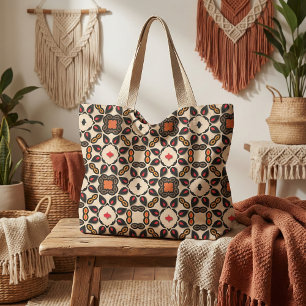 Tela Patrón de Moda geométrica Boho de etnia árabe