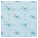 Tela Patr&#243;n de mosaico abstracto en tonos azules