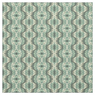 Tela Patrón de mosaico Azteca verde gris beige marrón