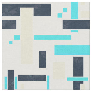 Tela Patrón de mosaico de diseño de colores retro sin f