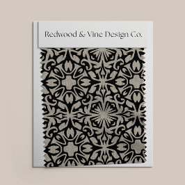 Tela Patrón de mosaico español del Mediterráneo Negro y