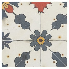 Tela Patrón de mosaico español vintage