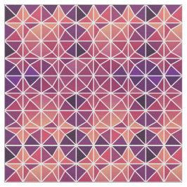 Tela Patrón de mosaico geométrico moderno rosado