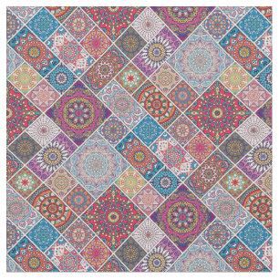 Tela Patrón de mosaico Mandala/Marroquí