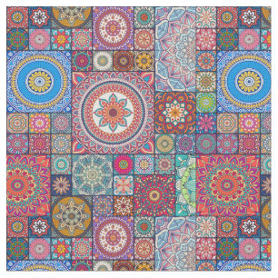 Tela Patrón de mosaico Mandala/Marroquí