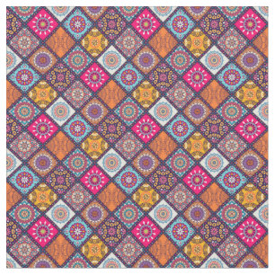 Tela Patrón de mosaico Mandala/Marroquí