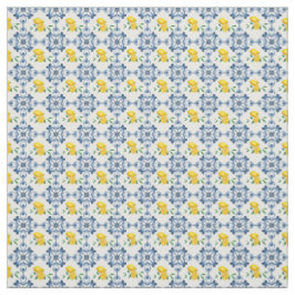 Tela Patrón de mosaico marroquí azul