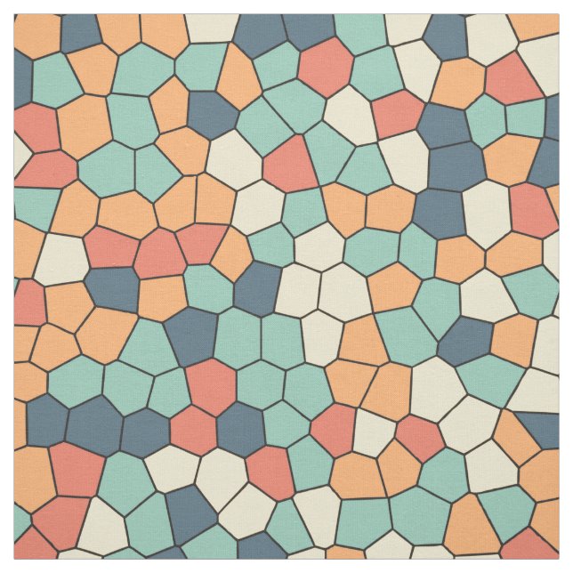 Tela Patrón de mosaico multicolor (Retal)
