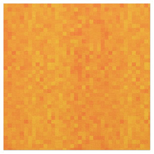 Tela Patrón de mosaico Naranja caliente,
