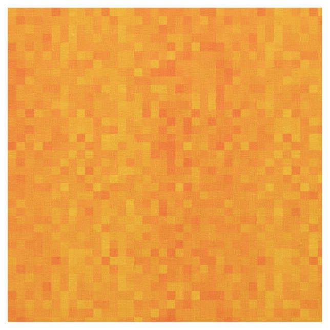 Tela Patrón de mosaico Naranja caliente, (De cerca)