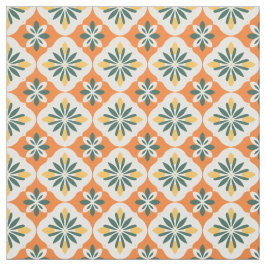 Tela Patrón de mosaico Naranja colorido