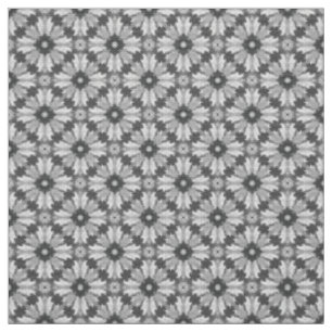 Tela Patrón de mosaicos grises y claros