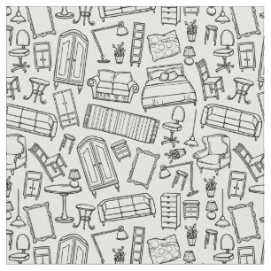 Tela Patrón de muebles de casa