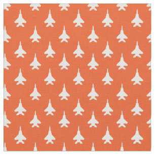 Tela Patrón de Naranja F-15 Eagle Fighter Jet