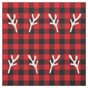 Tela Patrón de Navidades de moda Reno de chapa búfala