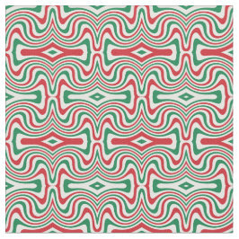 Tela Patrón de Navidades de Trippy Retro Groovy