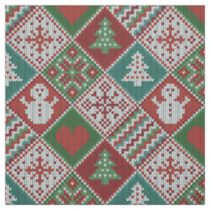 Tela Patrón de Navidades del juego de burlas blancas ve