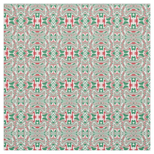 Tela Patrón de Navidades Groovy Psicodélico Retro Negri (Retal)
