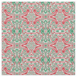 Tela Patrón de Navidades Swirly Hippie Trippy Retro Swi