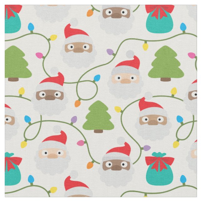 Tela Patrón de notificaciones Santa (De cerca)
