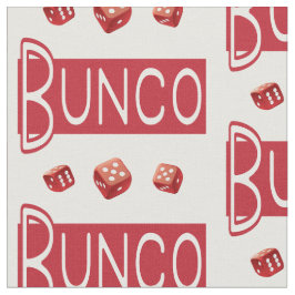 Tela Patrón de Novedad de dados rojos Bunco
