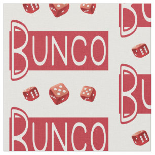 Tela Patrón de Novedad de dados rojos Bunco