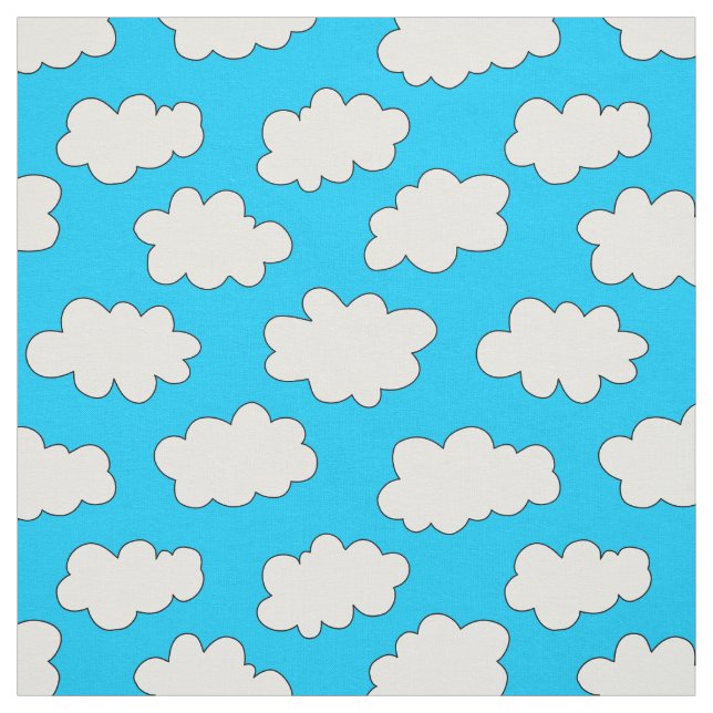 Tela Patrón de nubes onduladas (Retal)