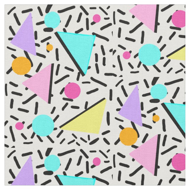 Tela patrón de ochentero (De cerca)