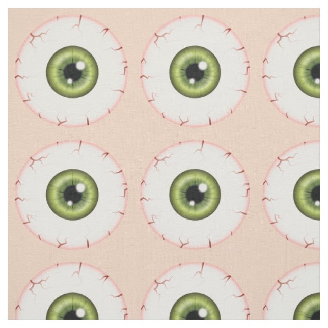Tela Patrón de Ojo Verde de Halloween Ojo Inyectado de  (Retal)