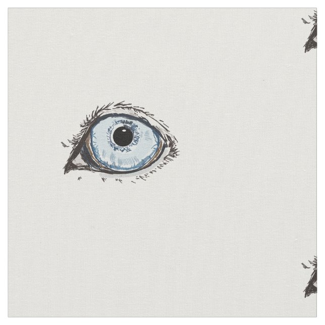 Tela Patrón de ojos Husky (De cerca)