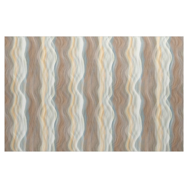 Tela Patrón de ondas artísticas retro abstracto de Guay ("Cuarto gordo" (fat quarter))