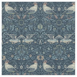 Tela Patrón de pájaro de William Morris