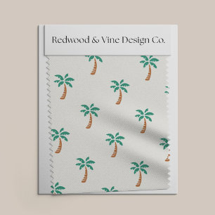 Tela Patrón de palmas pequeñas