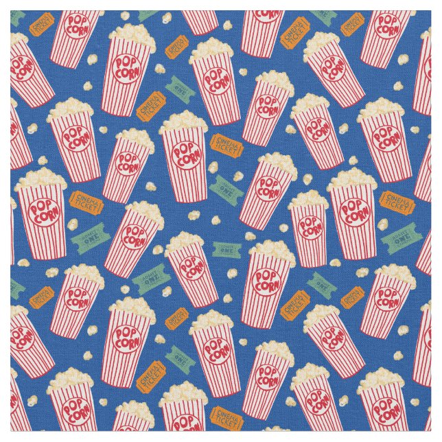Tela Patrón de palomitas de cine Teatro nocturno divert (De cerca)