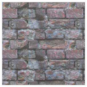 Tela Patrón de pared de ladrillos rotos antiguos