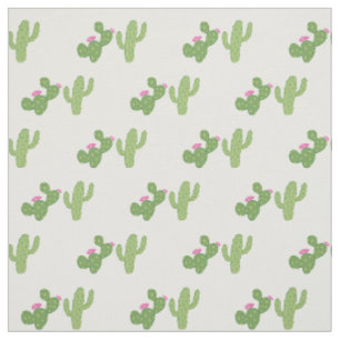 Tela Patrón de pareja cacti