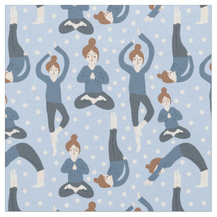 Tela Patrón de paso de yoga