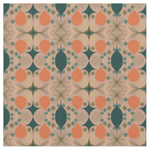 Tela Patrón de Pastel de Diamantes Geométricos Boho