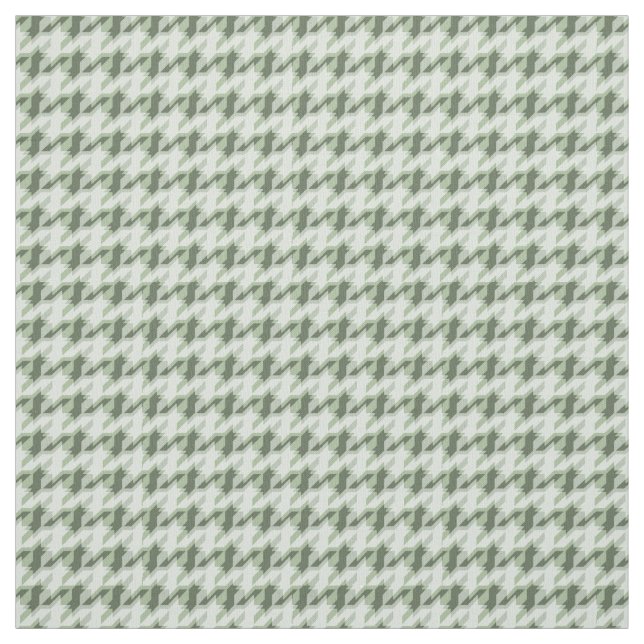 Tela Patrón de pata de gallo verde. (Retal)