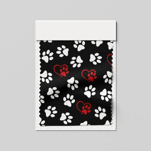 Tela Patrón De Patas, Patas Blancas, Patas Rojas, Coraz