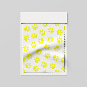 Tela Patrón De Patas, Patas De Perro, Patas Amarillas