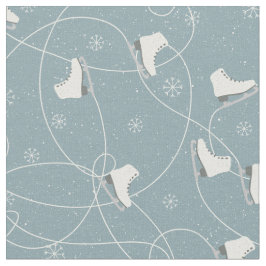 Tela Patrón de patines de hielo de los Navidades - rega