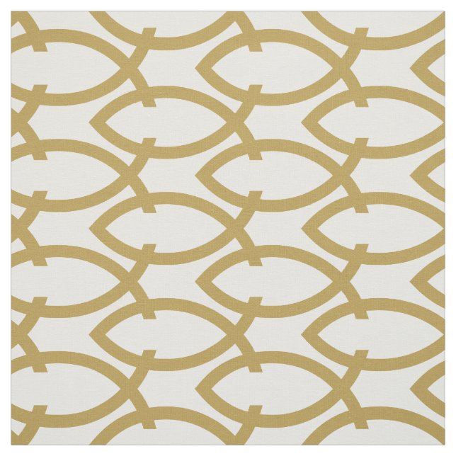 Tela Patrón de peces cristianos (Retal)