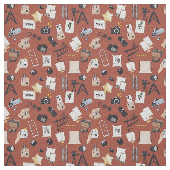 Tela Patrón de películas de cine fotográfico (Retal)