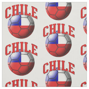 Tela Patrón de pelota de fútbol de Chile
