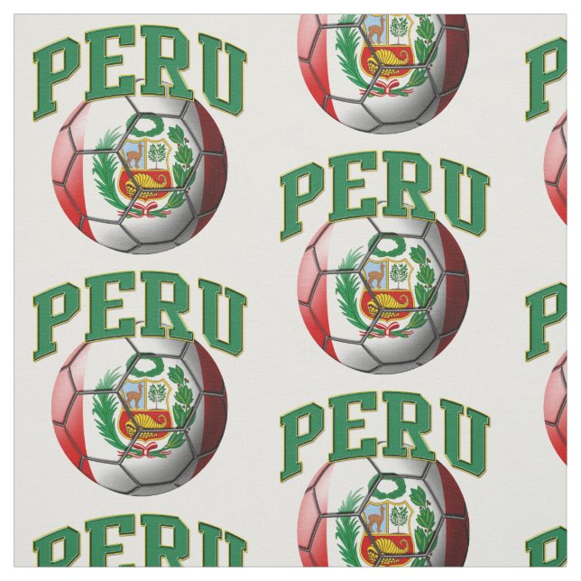 Tela Patrón de pelota de fútbol peruana (Retal)