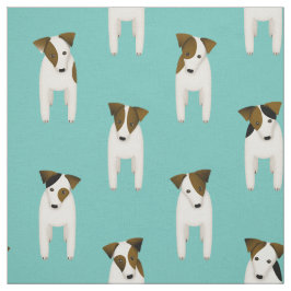 Tela Patrón de perros lindos de Jack Russell Terriers
