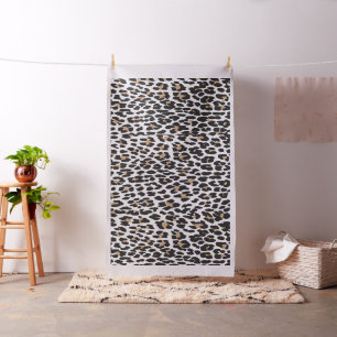 Tela patrón de personalizar de impresión Leopard de m