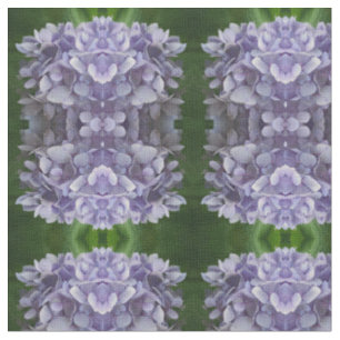 Tela Patrón de Petales de Flor de Hidrangea Azul