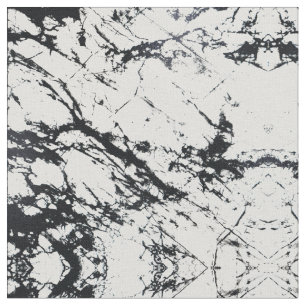 Tela Patrón de Piedra de Mármol Blanco y Negro